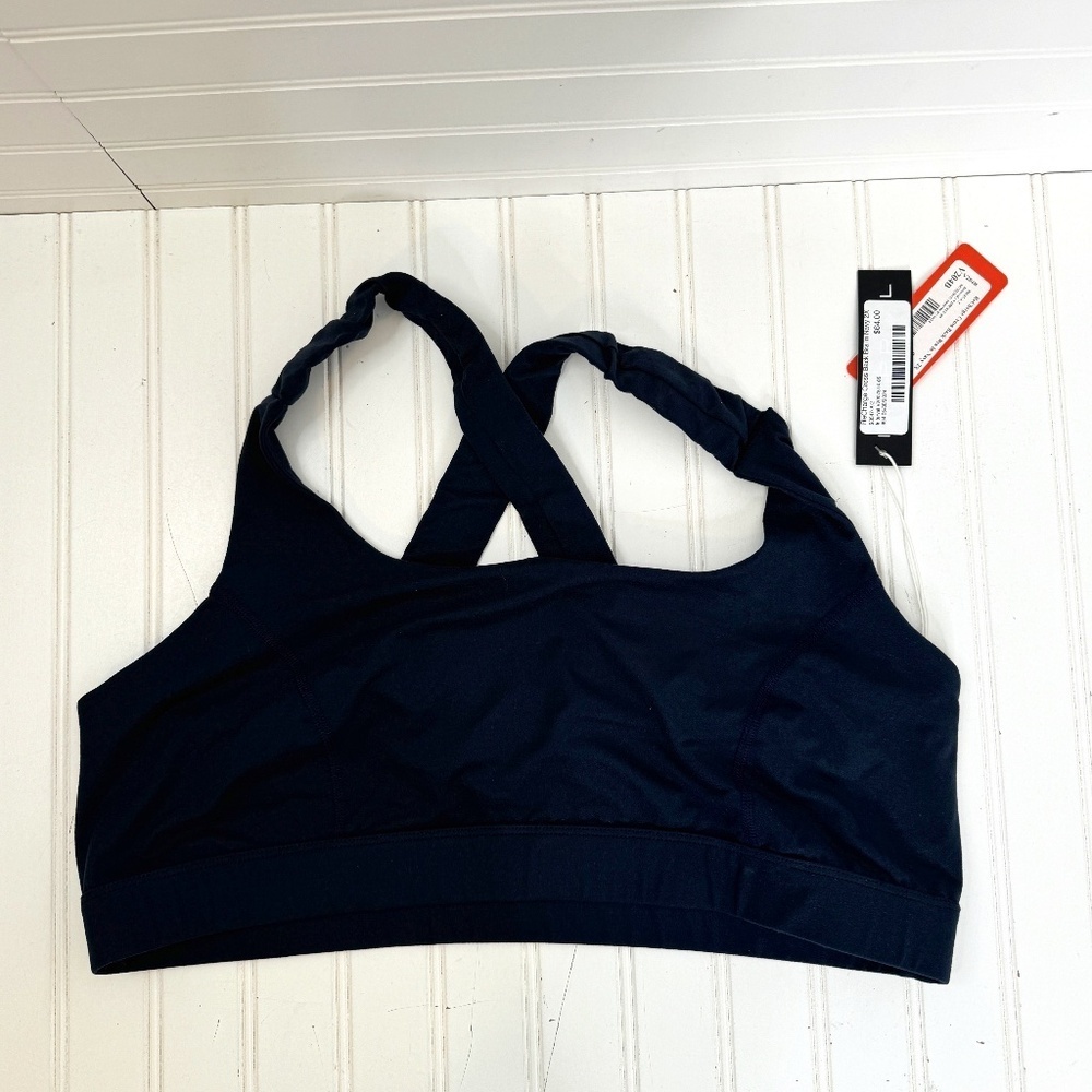 NEW Recharge Cross Back Bra Navy 2X Interval
